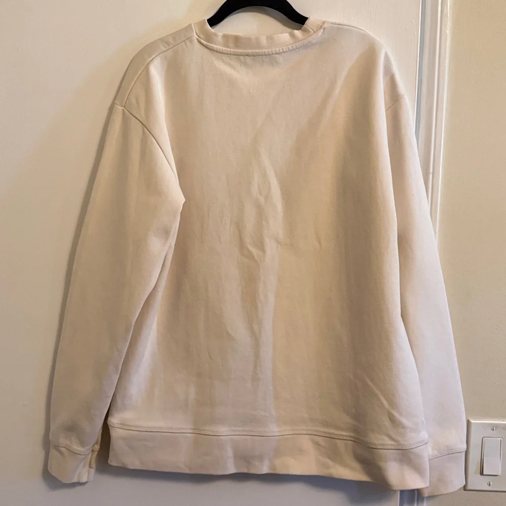 Zara Men oversized ecru sweatshirt.